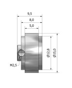 LLANTA  M020 15 x 8 MM